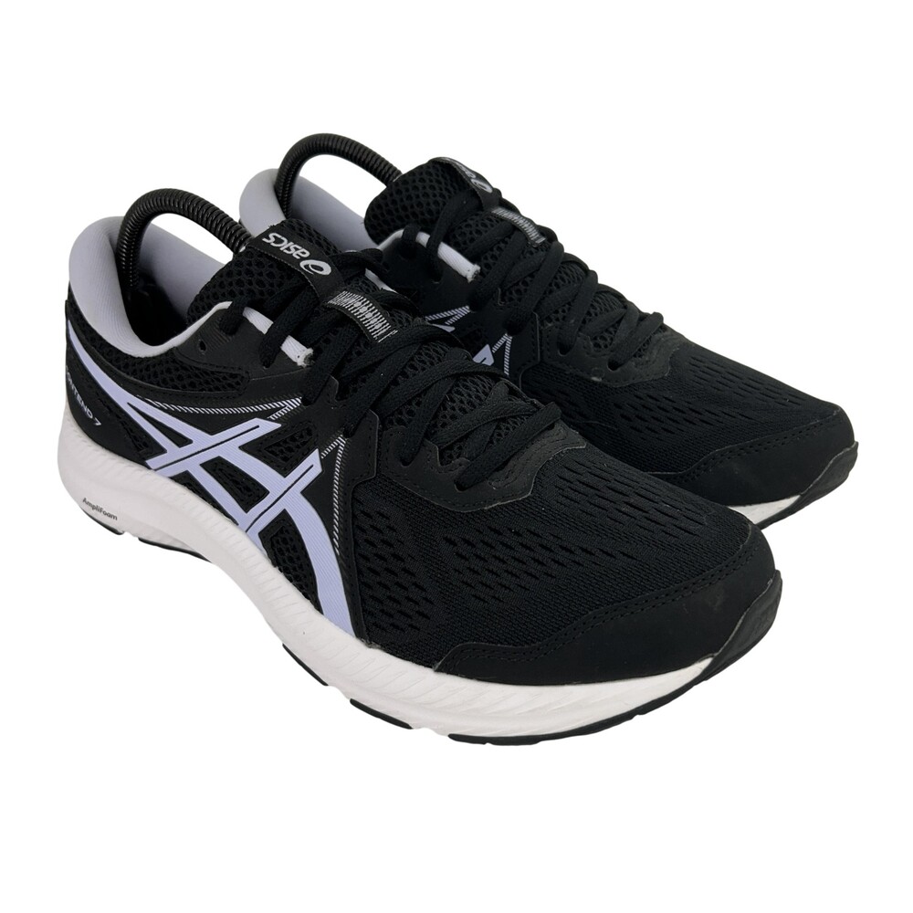 ASICS GEL-Contend 7 Shoes Womens Size 11 Black Mesh Running Sneakers 1012A911
